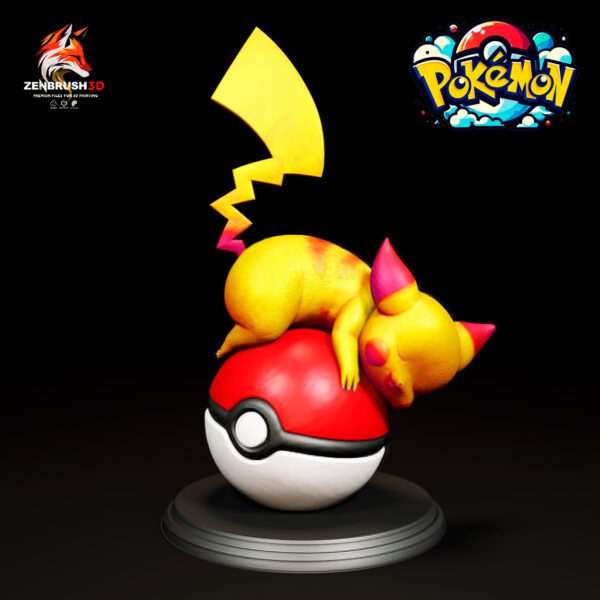 Pikachu - Pokemon - Zenbrush3D STL 3D PRINTING